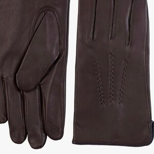 Hickey Freeman Dark Brown Leather Gloves